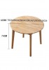 Gilson Nordic Round Dining Table 100CM